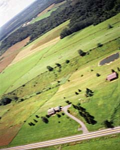 Ariel view of launch area